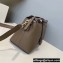 Fendi FF Motif Handle Leather By The Way Medium Boston Bag Coffee