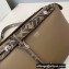 Fendi FF Motif Handle Leather By The Way Medium Boston Bag Coffee