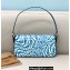 Fendi Medium Baguette 1997 Bag Glazed Canvas FF Vertigo Graphic Print Blue 2021