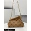 Fendi First Small Flannel Bag Beige with Karligraphy Embroidery 2021