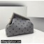 Fendi First Medium Flannel Bag Gray with Karligraphy Embroidery 2021