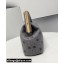Fendi First Medium Flannel Bag Gray with Karligraphy Embroidery 2021