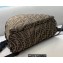 Fendi Backpack Bag Brown Jacquard Fabric FF Vertigo Graphic Print 2021