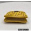 Fendi Nano Peekaboo Bag Charm FF Canvas Yellow 2021