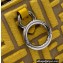 Fendi Nano Peekaboo Bag Charm FF Canvas Yellow 2021