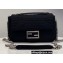 Fendi Medium MIDI Baguette Chain Bag Technical Mesh FF Fabric Black 2021