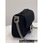 Fendi Medium MIDI Baguette Chain Bag Technical Mesh FF Fabric Black 2021