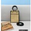 Fendi Mini Sunshine Shopper Bag Braided Straw Black 2021