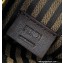 Fendi Mini Sunshine Shopper Bag Braided Straw Black 2021