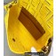 Fendi Medium Baguette Canvas Bag Yellow with Embroidery 2021