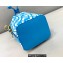 Fendi Mon Tresor Mini Bucket Bag Glazed Canvas FF Vertigo Graphic Print Blue 2021