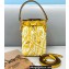 Fendi Mon Tresor Mini Bucket Bag Glazed Canvas FF Vertigo Graphic Print Yellow 2021
