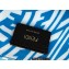 Fendi Shopper Tote Bag Glazed Canvas FF Vertigo Graphic Print Blue 2021