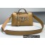 Fendi Python Logo Leather By The Way Medium Boston Bag Apricot