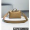 Fendi Python Logo Leather By The Way Medium Boston Bag Apricot