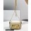 Fendi Nano Baguette Bag Charm White with Metal Stitching 2021