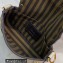 Fendi Nano Baguette Bag Charm White with Metal Stitching 2021