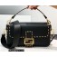 Fendi Medium Baguette Bag Black with Metal Stitching 2021