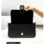 Fendi Medium Baguette Bag Black with Metal Stitching 2021