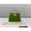 Fendi Nano Peekaboo Bag Charm Nappa Leather Green 2021