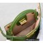 Fendi Nano Peekaboo Bag Charm Nappa Leather Green 2021