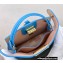 Fendi Nano Peekaboo Bag Charm Nappa Leather Blue 2021