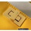 Fendi Nano Peekaboo Bag Charm Nappa Leather Yellow 2021