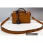 Fendi FF Motif Handle Leather By The Way Mini Boston Bag Brown