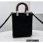 Fendi Technical Mesh FF Fabric Mini Sunshine Shopper Bag Black 2021