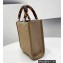 Fendi Technical Mesh FF Fabric Mini Sunshine Shopper Bag Beige 2021