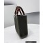 Fendi Technical Mesh FF Fabric Mini Sunshine Shopper Bag Dark Green 2021
