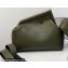 Fendi First Medium Leather Bag Dark Green 2021
