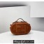 Fendi Leather and Suede Mini Camera Case Bag Brown 2021