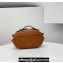 Fendi Leather and Suede Mini Camera Case Bag Brown 2021