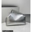 Fendi First Medium Leather Bag Silver 2021