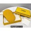 Fendi Leather and Suede 12 PRO PHONE HOLDER Pouch Bag Yellow 2021