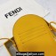 Fendi Leather and Suede 12 PRO PHONE HOLDER Pouch Bag Yellow 2021