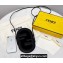 Fendi Leather and Suede 12 PRO PHONE HOLDER Pouch Bag Black 2021