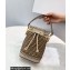 Fendi Mon Tresor Mini Bucket Bag Beige FF Suede 2021