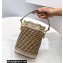 Fendi Mon Tresor Mini Bucket Bag Beige FF Suede 2021