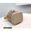 Fendi Mon Tresor Mini Bucket Bag Beige FF Suede 2021