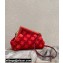 Fendi First Small Suede Bag Red with Karligraphy Embroidery 2021