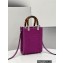 Fendi Technical Mesh FF Fabric Mini Sunshine Shopper Bag Purple 2021