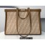 Fendi Medium Peekaboo X-Tote Bag Beige FF Wool 2021
