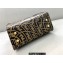 Fendi Peekaboo Mini Bag Leather FF Vertigo Graphic Print Brown 2021