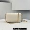 Fendi Geometric Wallet On Chain With Pouches Mini Bag White 2021