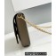Fendi Geometric Wallet On Chain With Pouches Mini Bag Gray 2021