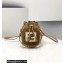 Fendi Mon Tresor Mini Bucket Bag Sheepskin Brown 2021