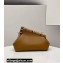 Fendi First Small Leather Bag Brown/Python Details 2021