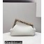 Fendi First Small Leather Bag White/Python Details 2021